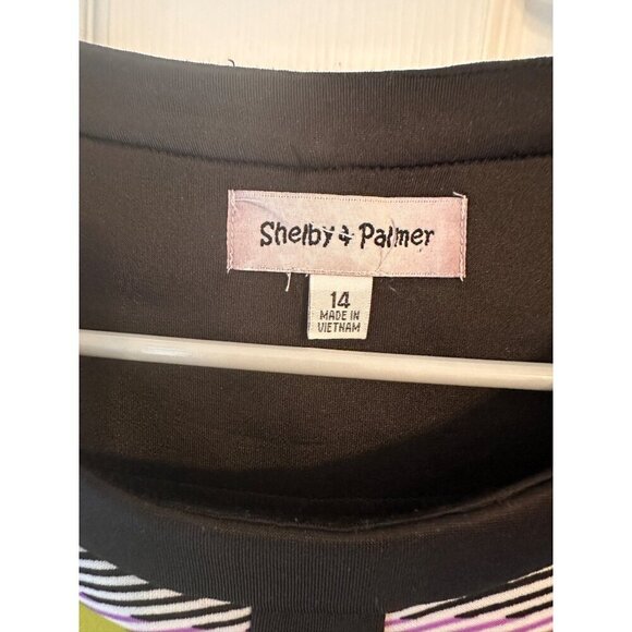 Shelby & Palmer Colorful Striped Dress Size 14 - Picture 2 of 4